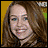 A 4-frame contact sheet of a pixelated animated icon featuring Miley Cyrus and Hannah Montana branding with text, colors, and character imagery across four quadrants.