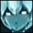 A stylized anime character with silver hair and a blue face appears in a of six , each showing different text overlays