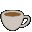 pixelated cups with a yellow smiley face emerging from brown liquid, showing sequential animation frames