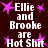 Dark brown background with repeated white text and pink star symbols arranged in a pattern