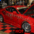 Red and white car icons with 'HOT' text on red background, transitioning from solid to pixelated style.