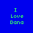 Green pixelated text "I Love Dora" on blue background with four variations of light gradient effects.