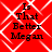 Red background with white geometric pattern and black text reading "Is That Better Megan" in four identical sections.
