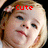 four shows a child's face with red text overlays changing across the top two