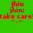 Green background with red text reading 'jhin jhin: take care!' and a small smiley face, featuring yellow rectangular overlays in different positions across frames.