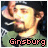 Two side-by-side animated frames of a pixelated character with hand near face, green shirt, and text "Ginsburg" at bottom.
