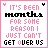 A 4-frame animated contact sheet showing pixelated text variations with pink and black lettering on white background, each frame containing the phrase "IT'S BEEN months FOR SOME REASON I JUST CAN'T GET OVER US" with heart symbols at corners.