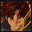 Pixelated anime-style character with brown hair and yellow trim on dark clothing, next to text reading 'Anime IM' and 'com' on black background.
