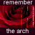 A contact sheet of three animated frames showing red roses with overlaid text fragments and digital glitch effects on a dark background.