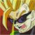 Pixelated image of a character with light hair, dark sunglasses, and pink lips against a multicolored background.