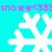 Pixelated cyan background with white snowflakes and pink text repeating 'snowww<333snowww<333' horizontally.
