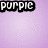 A four-quadrant displays text and symbols: purple background with 'purple', green with 'is my', white with 'favorite color' and pink/black icons, black with white '<3' symbol