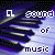 Animated contact sheet of six frames showing a piano keyboard with