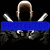 Animated icon shows a figure with crossed swords, blue text overlays changing across frames.