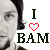 A pixelated image of a person with dark hair, showing two states: one where the heart symbol is outlined and another where it is filled.