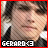 Pixelated static image of a person's face with red border and text overlay at bottom, likely from an AOL Instant Messenger buddy icon.