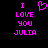 Pixelated text and heart symbol in bright pink on black background, with two identical static frames side-by-side.