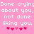 Pixelated text on pink background with two identical heart sequences below, each containing five hearts in varying shades of red and pink.