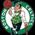 Green circular emblem with white inner circle and red basketball above, featuring a cartoon man in green vest over white shirt holding brown cane.