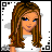 A 3x2 contact sheet of pixel art frames showing a cartoon character, clothing details, and text elements in red and black fonts on white backgrounds with gray transparency effects.