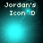 Pixelated cyan and dark teal background with white text 'Jordan's Icon :D' at top, four distinct light patterns visible across observations.