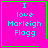 Four identical pink squares with green borders display cyan text reading 'I love Marleigh Flagg' and feature small symbols in bottom-right corners.