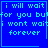 Blue pixelated text on blue background with four identical , each containing the phrase "i will wait for you but i wont wait forever" and a small heart or star symbol