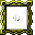 Pixelated animation of a woman's face emerging from scattered dots within ornate yellow-and-black frames, with background colors shifting to blue and green.