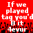 Red background with white pixelated text reading "If we played tag you'd Bit 4evur" in two identical mirrored sections, black and red pixelated shapes below.