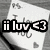 A four- of grayscale buddy icons with text overlays and heart symbols, each displaying distinct visual elements