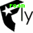 Two black crescent shapes with white stars and green text above them, one reading 'roan' and the other 'bitchesz', on a white background.