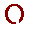 Two pixelated circular icons with overlapping U-shaped elements, one red and white, the other white and red, on a gray background.