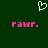A dark green background features a white pixelated heart symbol above two pink pixelated 'ramp.' texts.