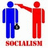 Pixelated icon shows blue figure holding black object while red figure extends arm toward blue figure's head, with red text below.