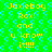 Green background with blue square pattern and yellow text repeating 'Jaxieboy Rox! and u know it!!!' in a