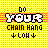 Pixelated text 'DO YOUR CHAIN HANG' with arrows on yellow background, animated color variations across frames