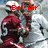 Two figures in sports uniforms with helmets, one red and white, the other maroon and white, standing close together; text overlays change across frames.