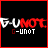identical black square icons with red borders, each displaying 'G-UNIT' text in white and red pixelated fonts over a static background