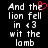 Pixelated text on black background with red heart symbol replacing 'e' in 'the' on left side of split view.