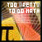 identical pixelated images showing a person in orange clothing with text "TOO PRETTY TO DO MATH" overlaid, each image framed by black borders