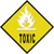 Yellow diamond-shaped icon with black border containing white flame symbol above horizontal bar and dark brown text 'TOUR' below.