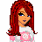 Pixel art of a red-haired character with blue eyes wearing a white shirt and pink accents, standing next to text reading "You dont know" below the figure.
