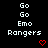Pixelated text and red hearts on black background with gray corner, arranged in repeating pattern