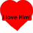 Red heart-shaped icons with black text on white background, displaying sequential phrases about love and friendship.