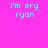 Pixelated text 'i'm sry ryan' in cyan on four distinct background colors: bright pink, purple, dark blue, and light purple.