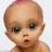 A pixelated baby with large eyes and a neutral expression appears on the left side of a bright pink background, accompanied by yellow text reading "did u just call me UGLY...." and "well you ain't got any room 2 talk..."