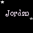 Black background with white 'Jordan' text and star symbols in various positions across three