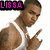 A person in a white tank top makes a hand gesture with two fingers extended, shown across with changing text overlays