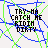 Pixelated animation of an orange character riding a purple scooter across a blue-green background with text "TRY-MA CATCH ME RIDIN DIRTY" on the left