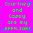 Bright pink background with green text reading "Courtney and Casey are my BFFLIA8!" repeated in a pattern, bordered by blue pixelated lines and asterisks